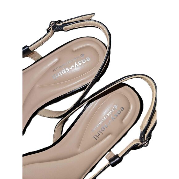 Easy Spirit Glenni Black Open Toe Strappy Slingback Sandals Size 7.5 W New - Picture 3 of 9